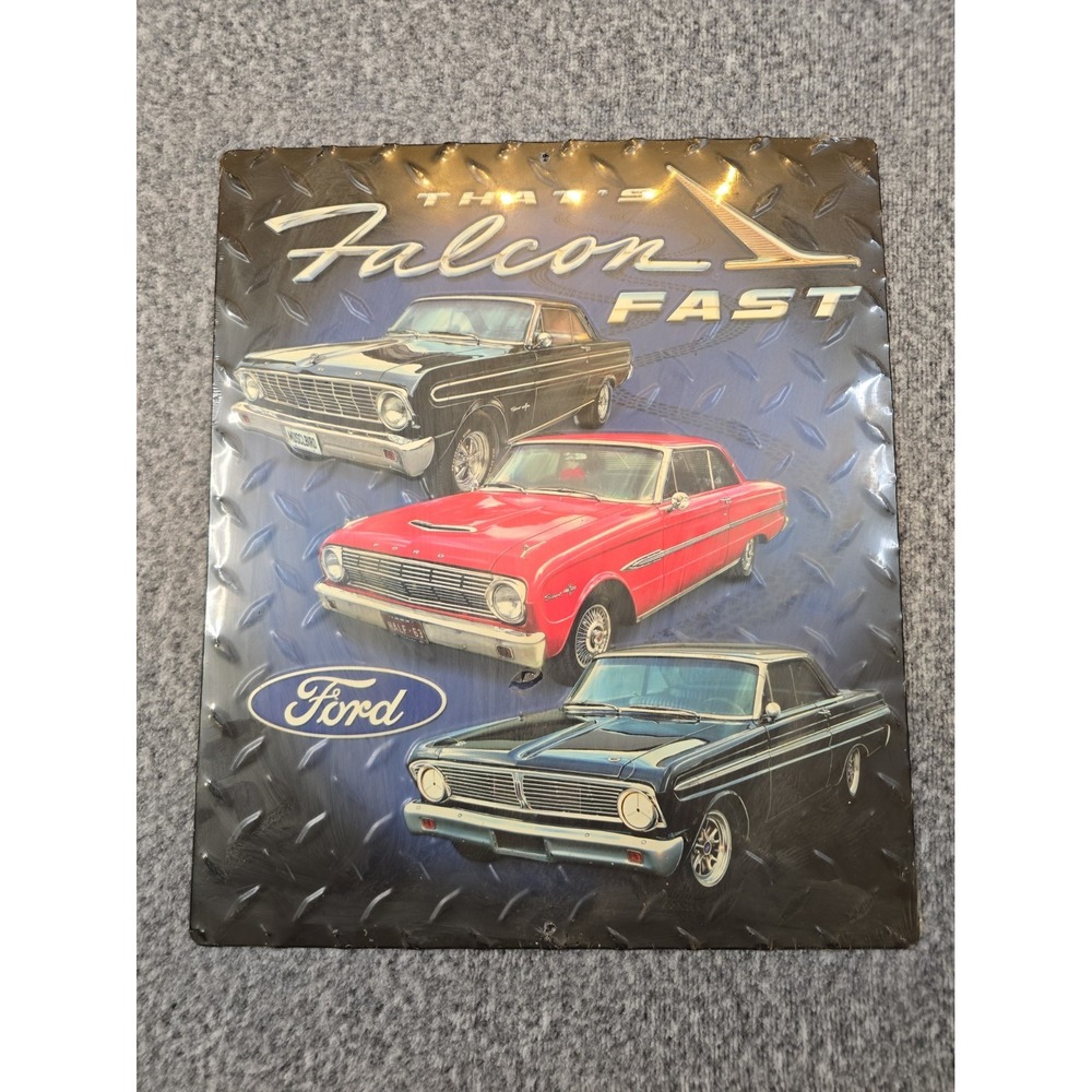 That's Falcon Fast Ford Falcon Metal Sign, Officially Licensed 14" x 12"